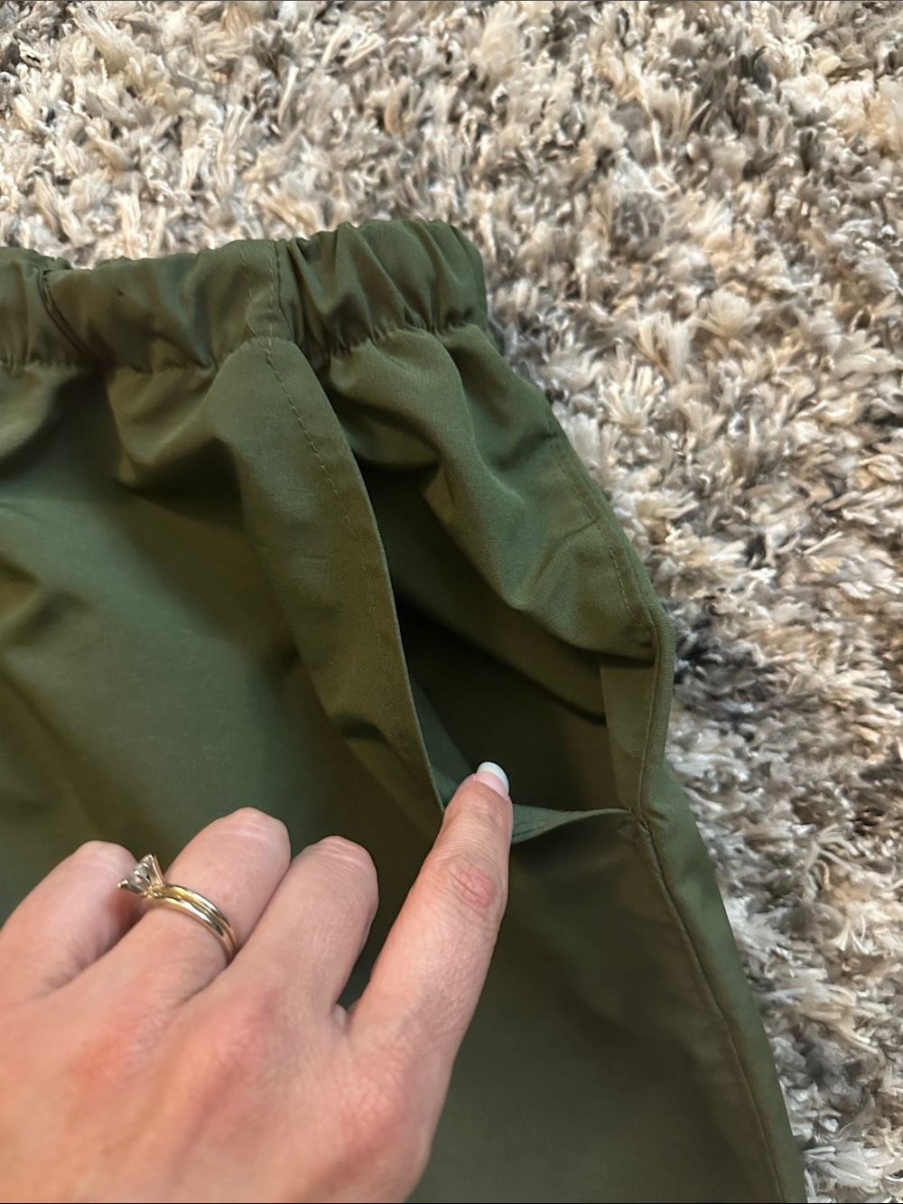 Original Bug Shirt Company Olive Green Elastic Ankle Jogger Pants - Picture 4 of 9